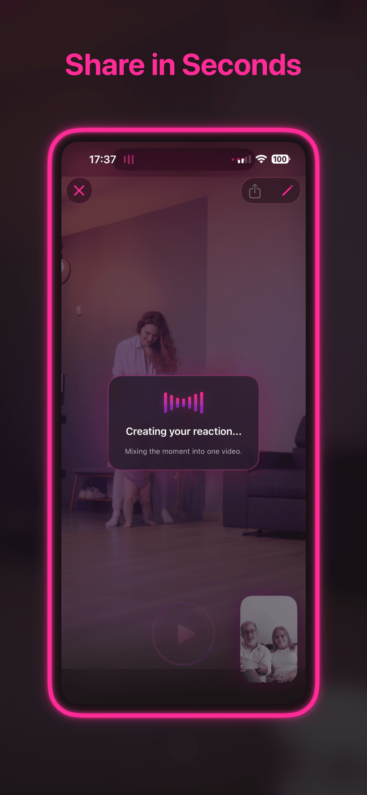 Reactify share screen